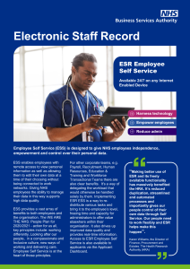 ESR Hub Search - ESR Hub - NHS Electronic Staff Record